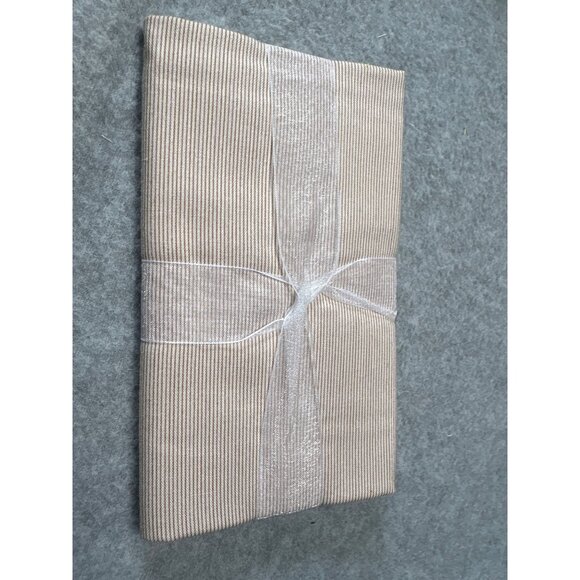 Striped Cotton Fabric Bundle 1/2 yard x 44" Neutral Beige for Sewing Crafts Quil - Picture 4 of 5